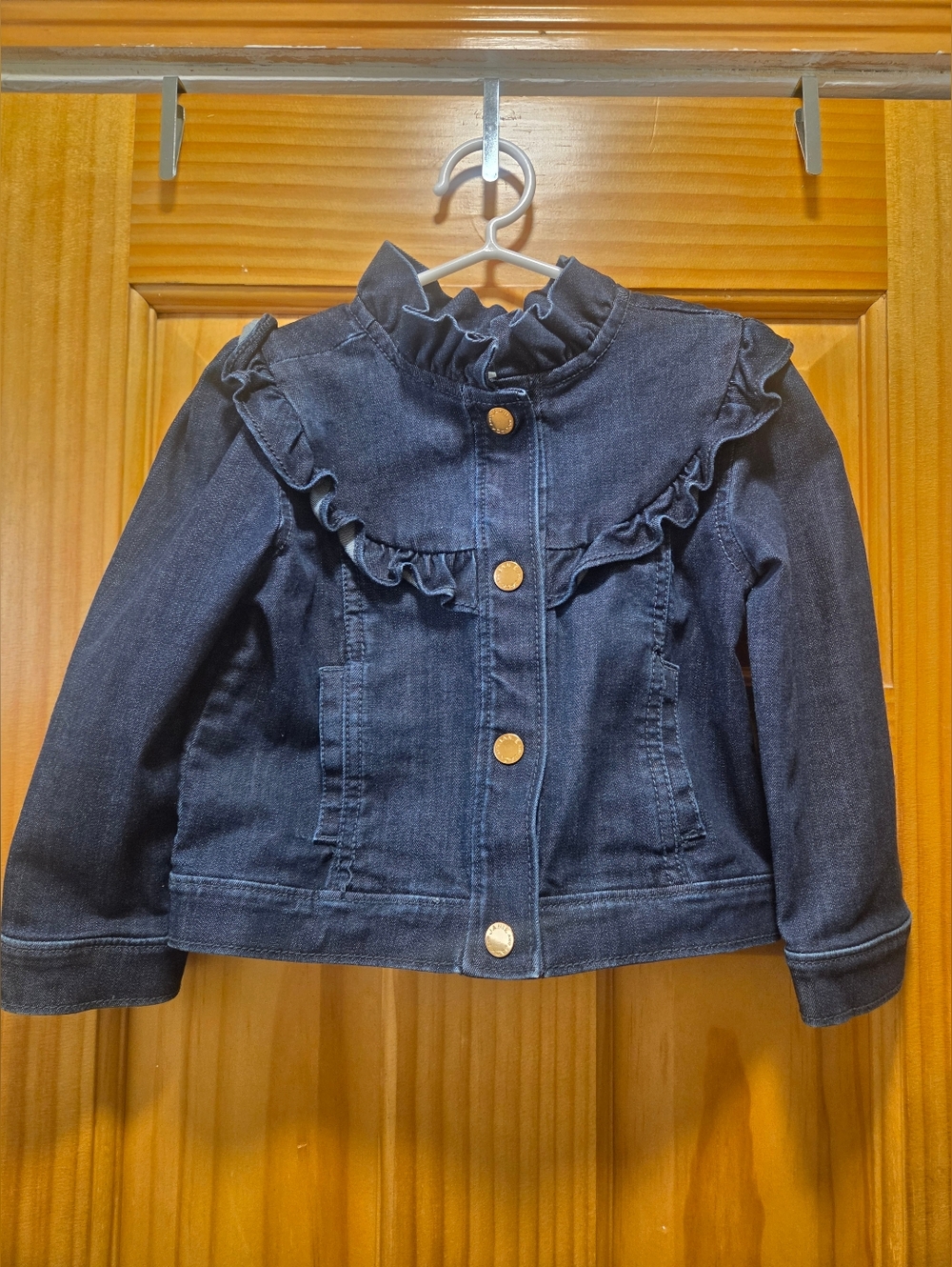 Janie And Jack Denim Ruffle Jacket 2T